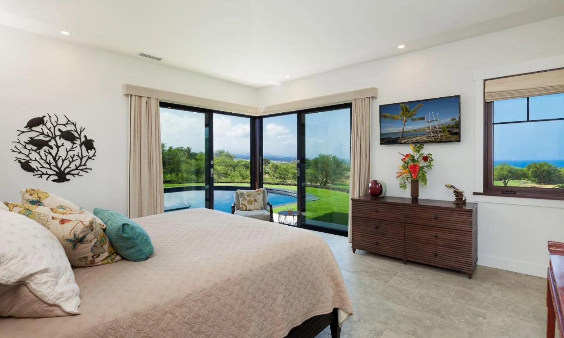 度假居 Mauna Kea High Bluffs Home 哈普那海滩